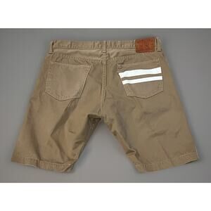 Momotaro Jeans Shorts W36 Khaki Denim Casual Men’s 36 EUC RARE Made In Japan